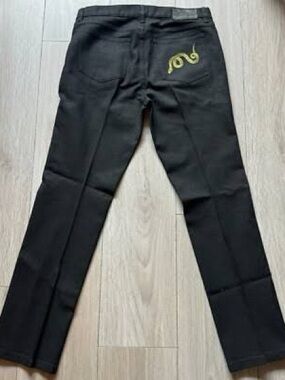 Lauren Ralph Lauren Black Straight Leg Jeans sheen ***altered to 25 inseam